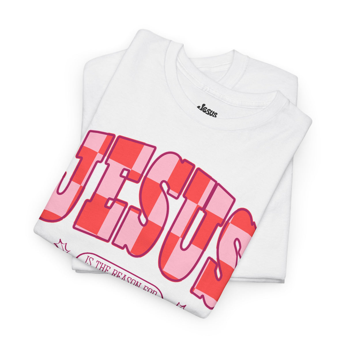 Jesus Retro Christmas Graphic Tee — "Jesus Is The Reason For The Season" Christmas Tee