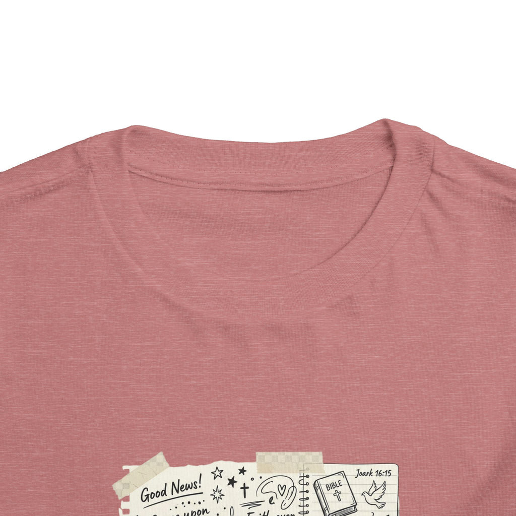 Toddler Tee - Gospel Doodle Faith Graphic