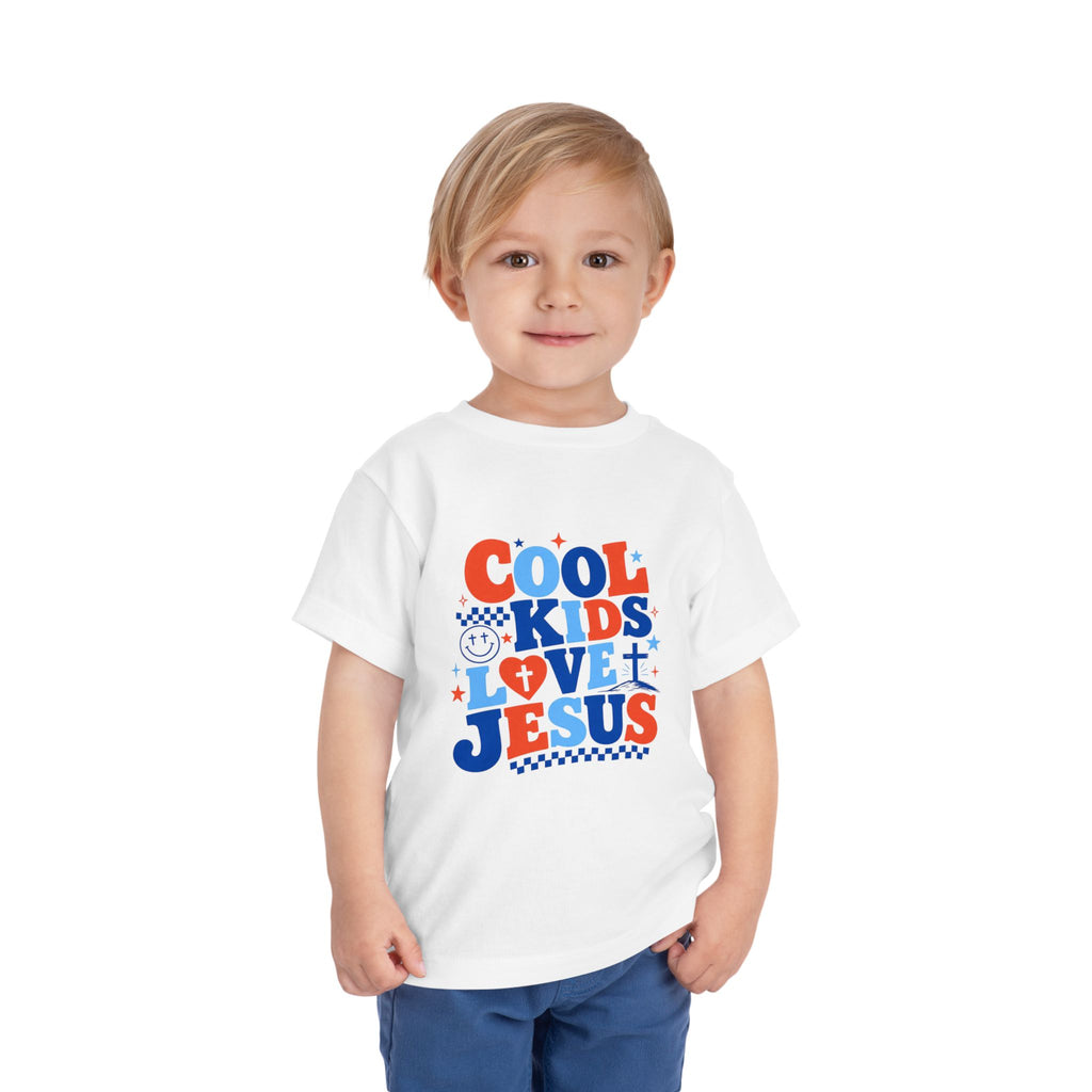Cool Kids Love Jesus Toddler Tee — Cute Christian Graphic Shirt