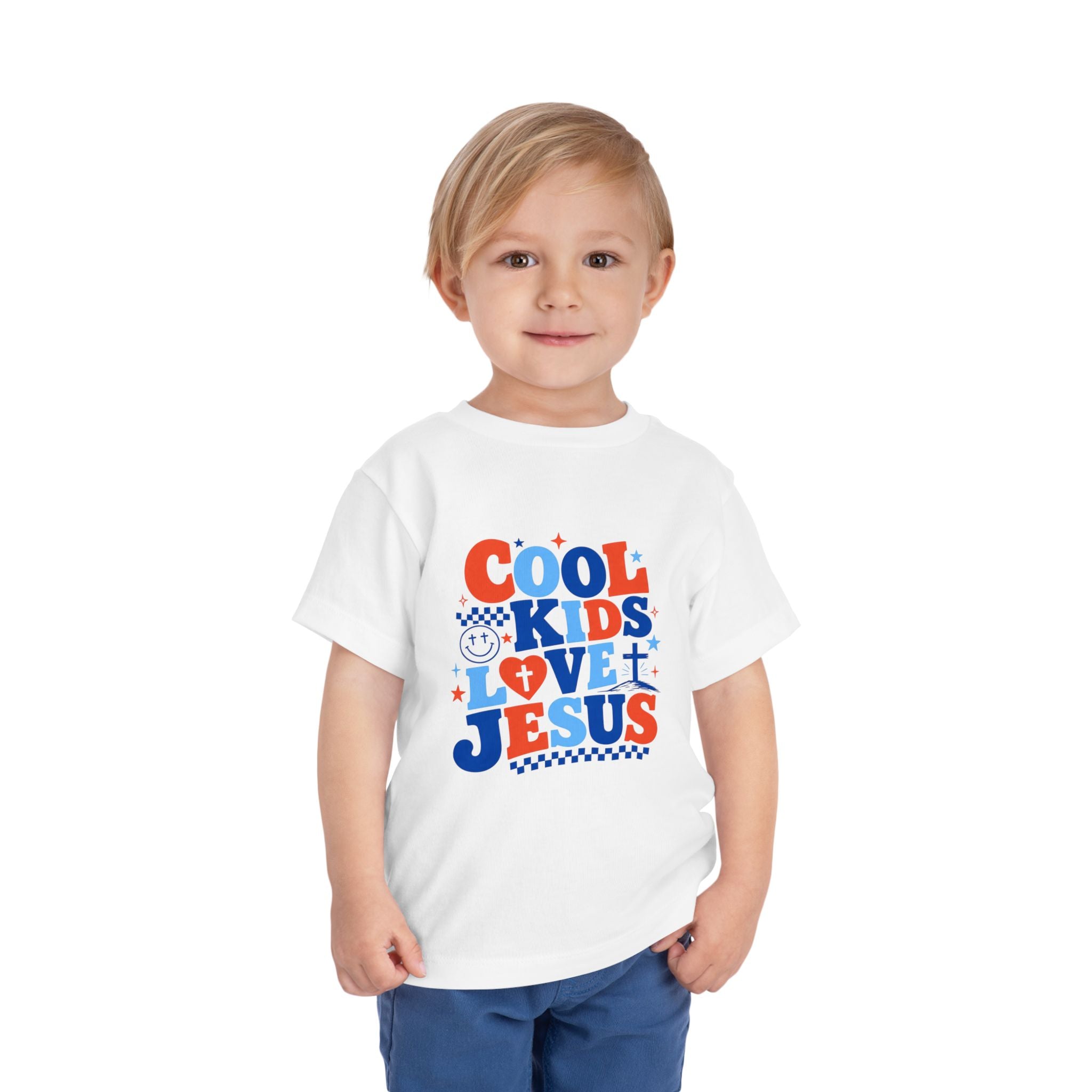 Cool Kids Love Jesus Toddler Tee — Cute Christian Graphic Shirt