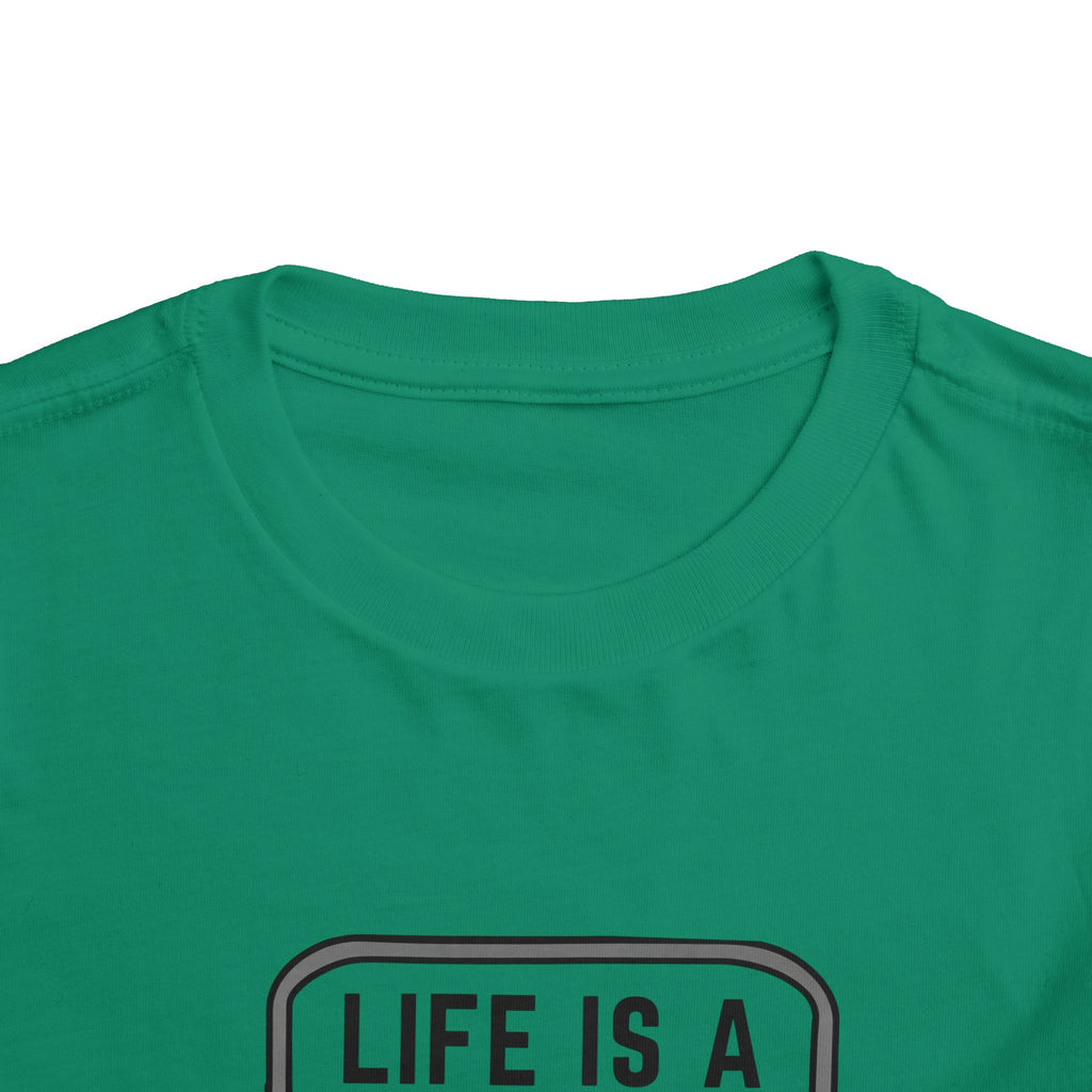 Toddler Tee — "Life Is A Little Cooler With Jesus" Cooler Graphic