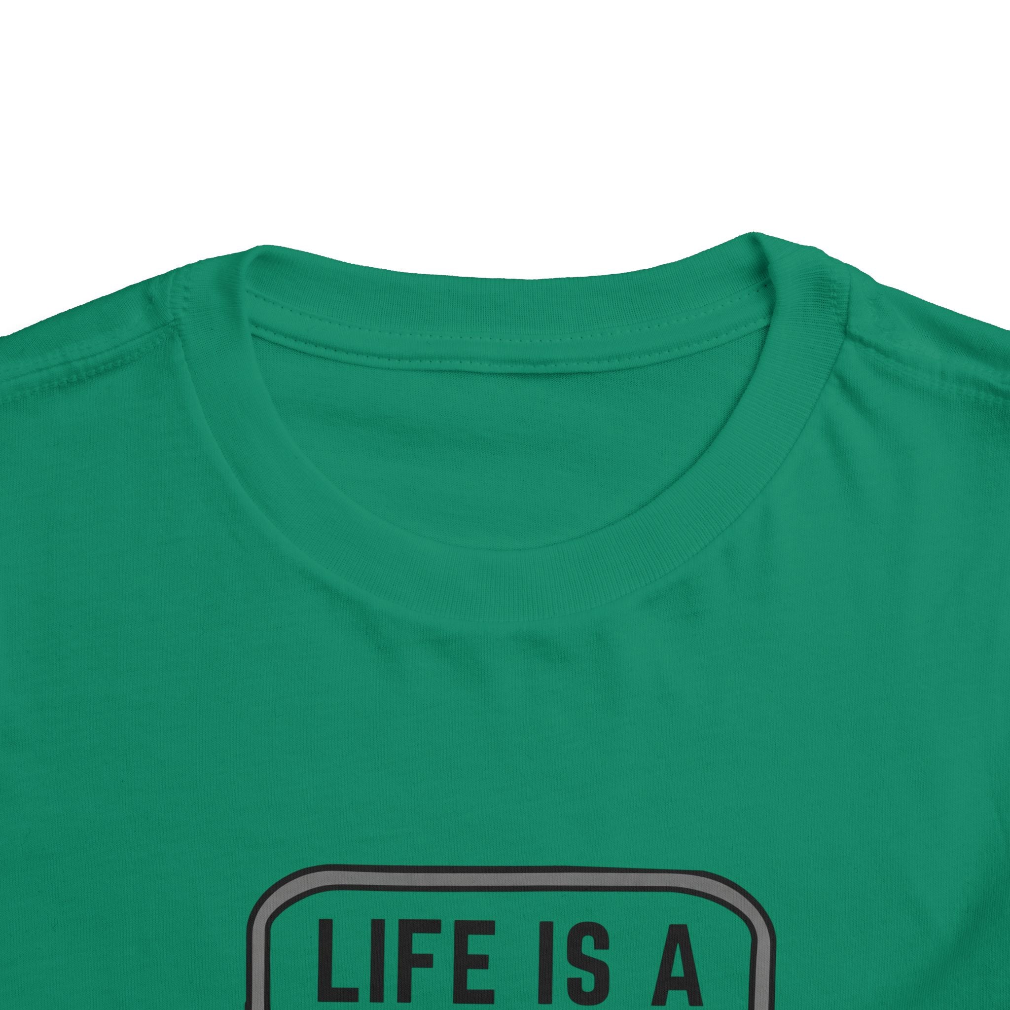 Toddler Tee — "Life Is A Little Cooler With Jesus" Cooler Graphic