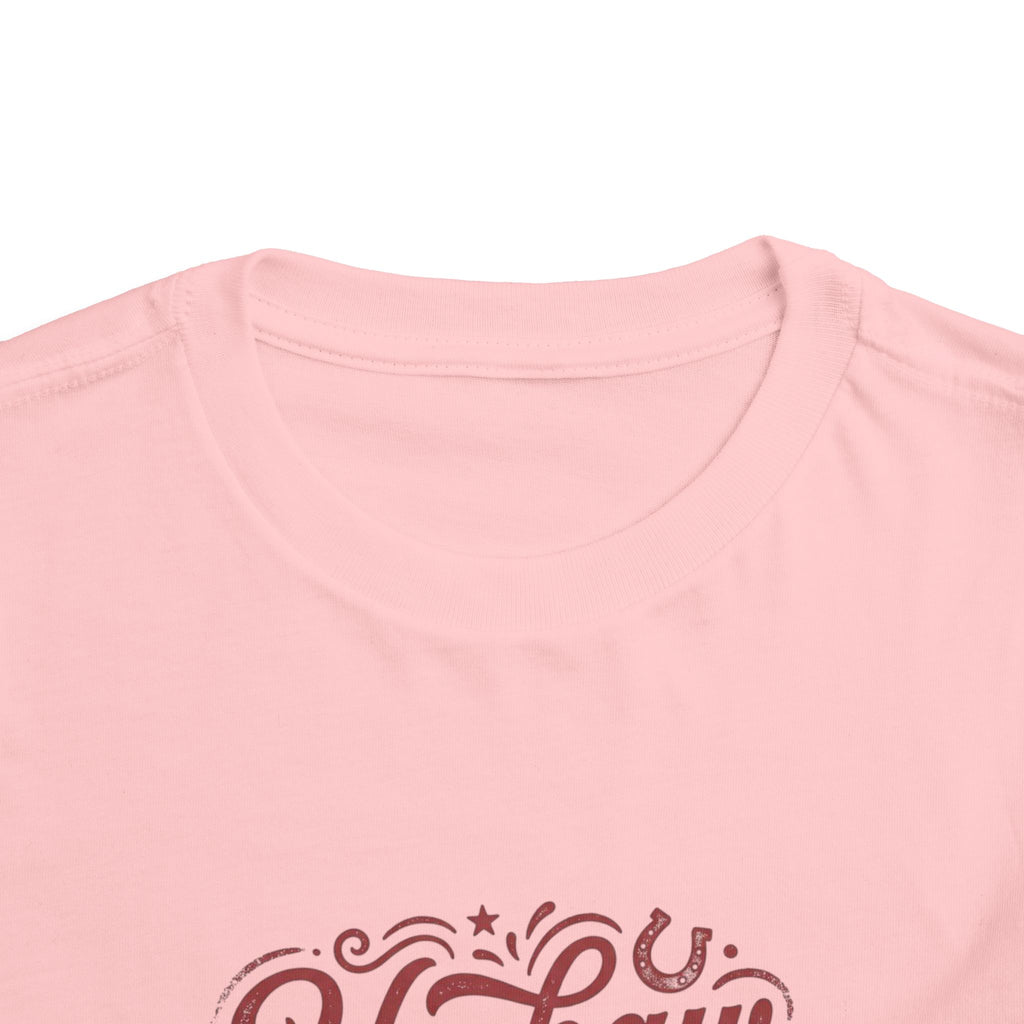 Toddler Tee — "Yeehaw & Amen" Western Cowboy Graphic