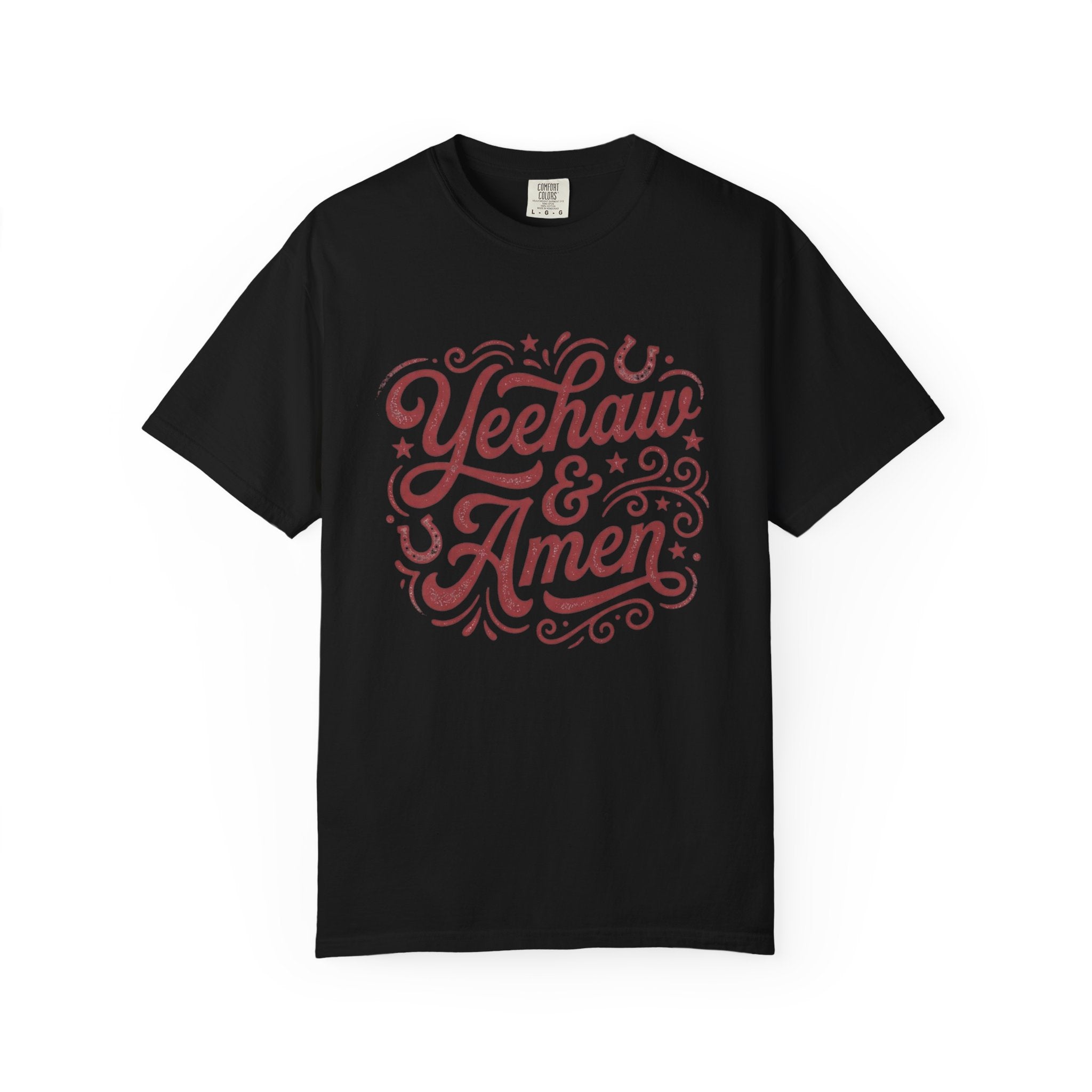 Yeehaw & Amen Tee — Western Faith Graphic Shirt
