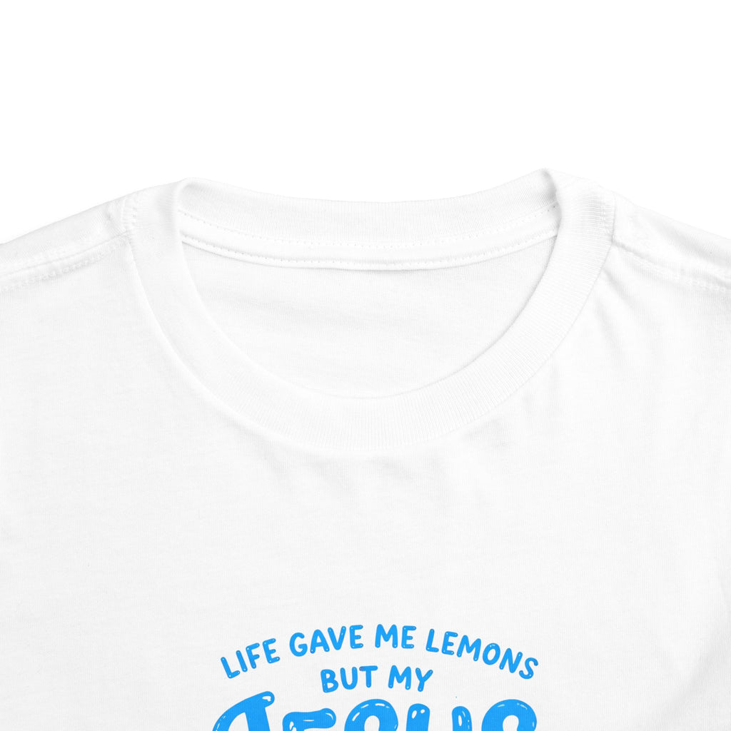 Toddler Tee - "Life Gave Me Lemons But My Jesus Made Lemonade" Christian Kids T‑Shirt, Cute Lemonade Graphic