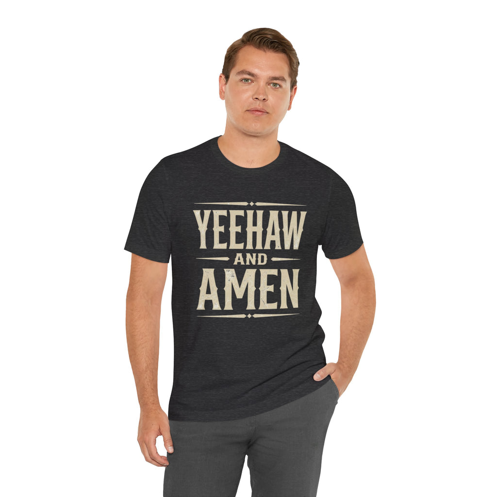 Yeehaw and Amen Tee — Country Faith Graphic T-Shirt