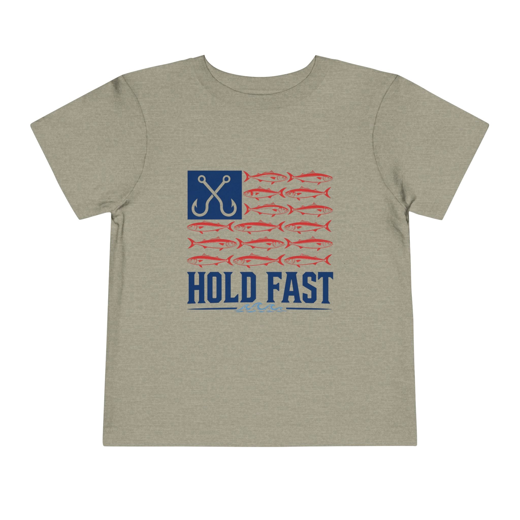 Hold Fast Toddler Tee — Nautical Fishing Flag Kids Shirt