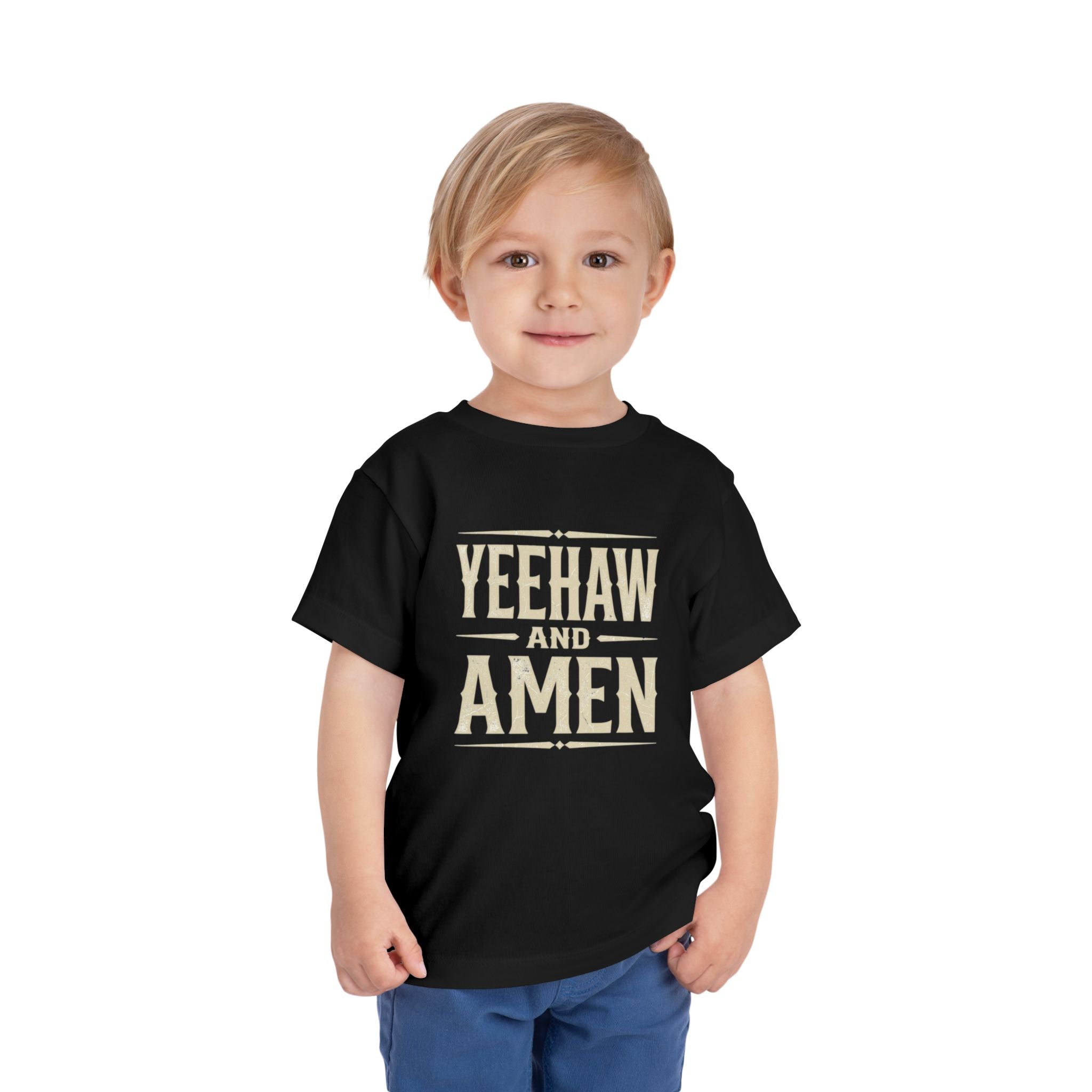 Yeehaw and Amen Toddler Tee