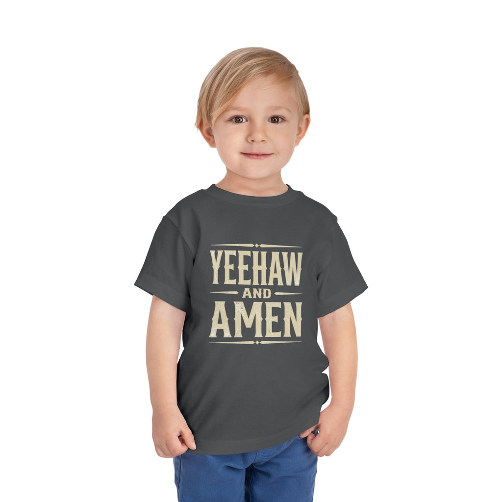 Yeehaw and Amen Toddler Tee
