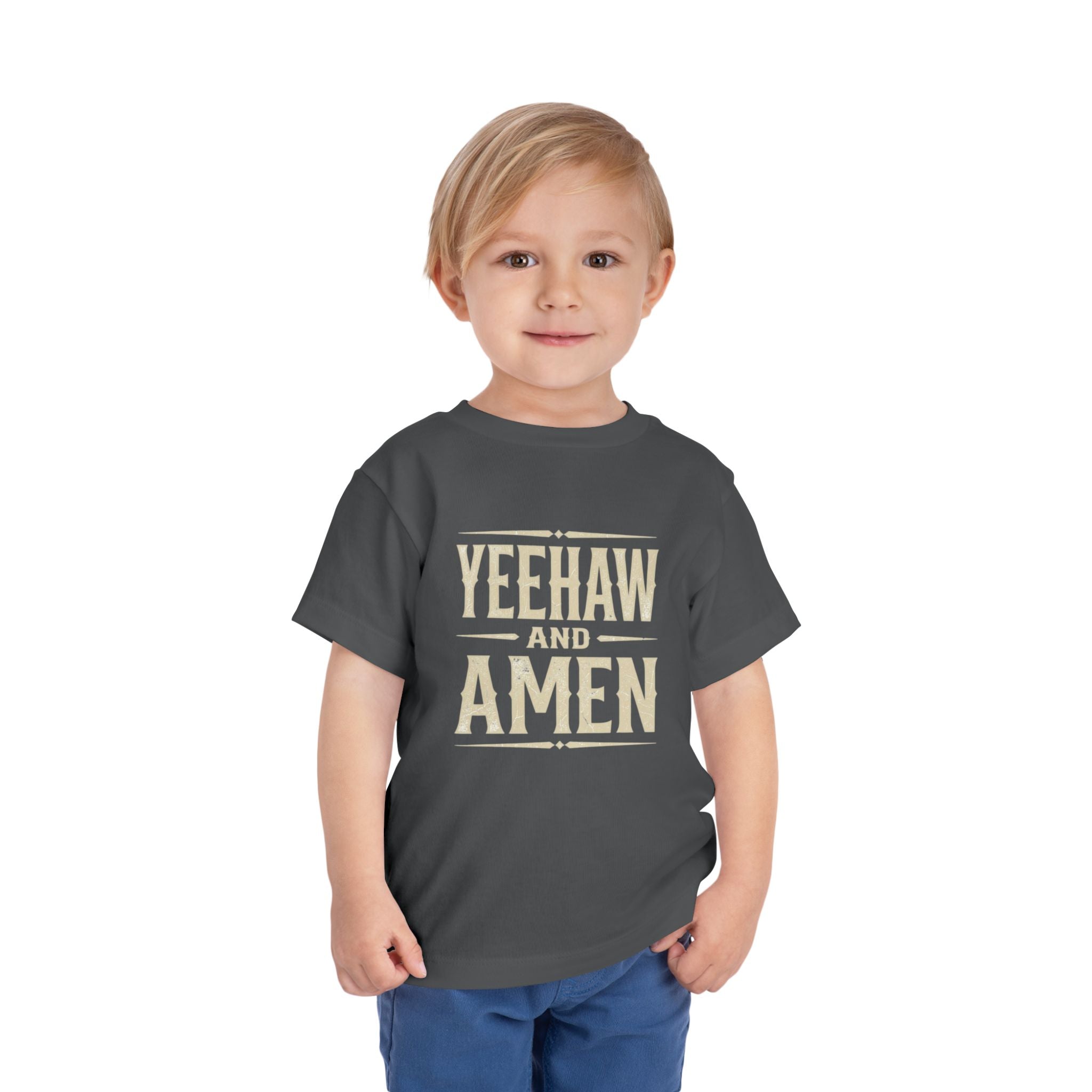 Yeehaw and Amen Toddler Tee