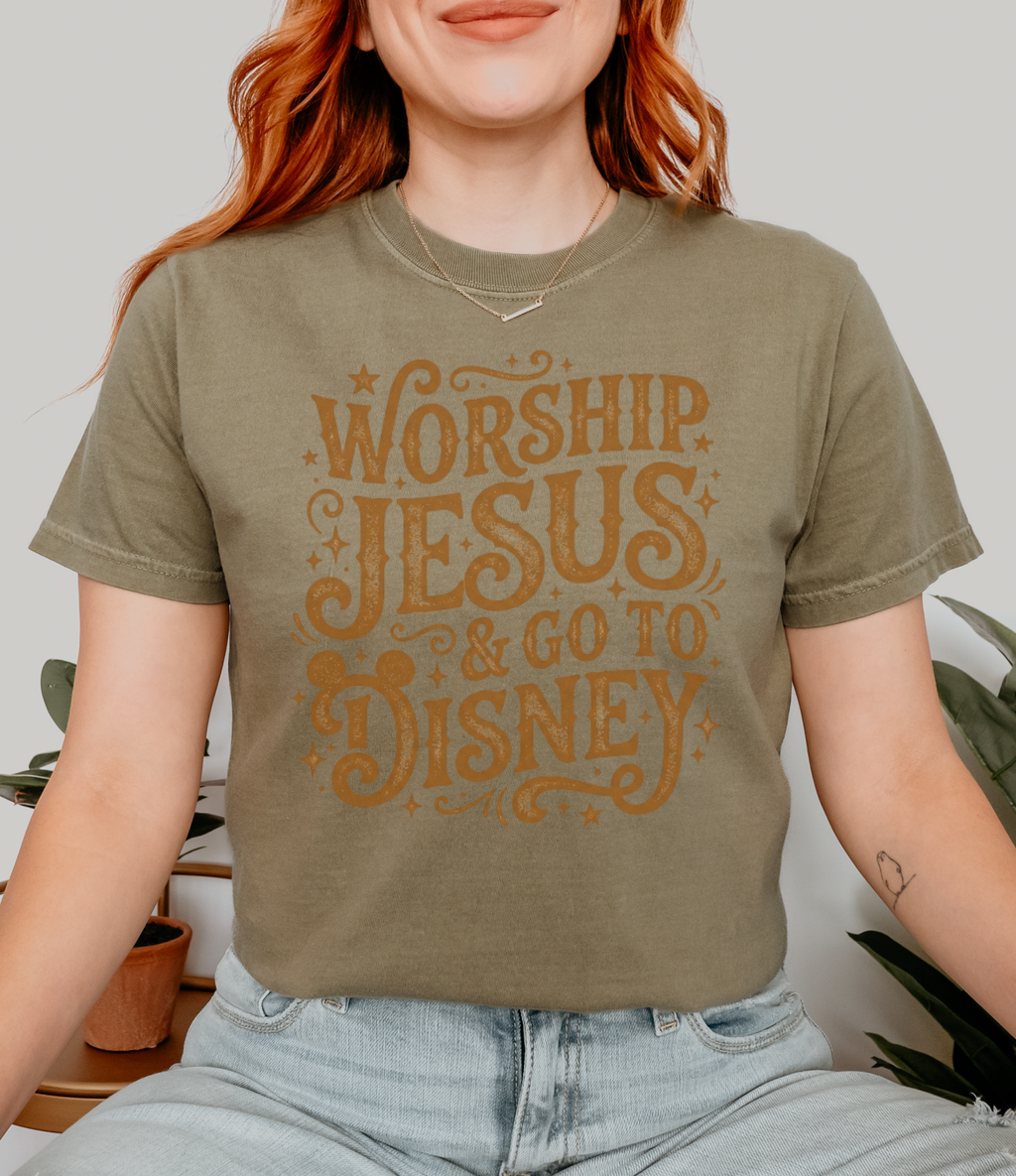 Worship Jesus & Go to Disney T‑Shirt