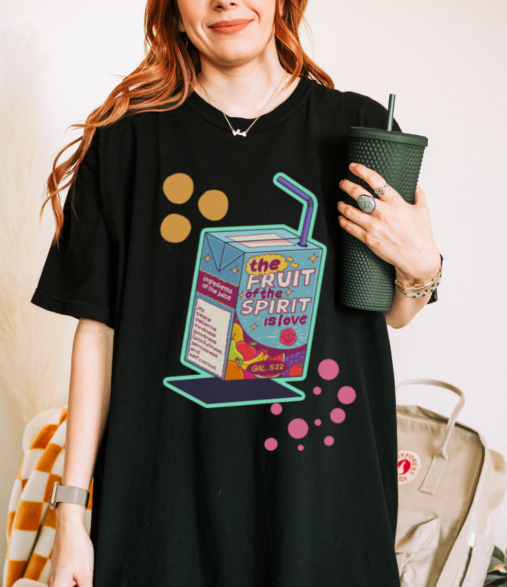 Retro Juice Box 'The Fruit and Spirit of Love' Graphic Tee