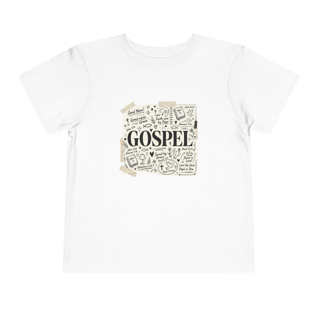 Toddler Tee - Gospel Doodle Faith Graphic