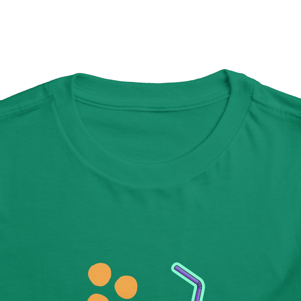 Toddler Tee — Colorful 'Fruit Spirit' Juice Box Graphic Kids Shirt