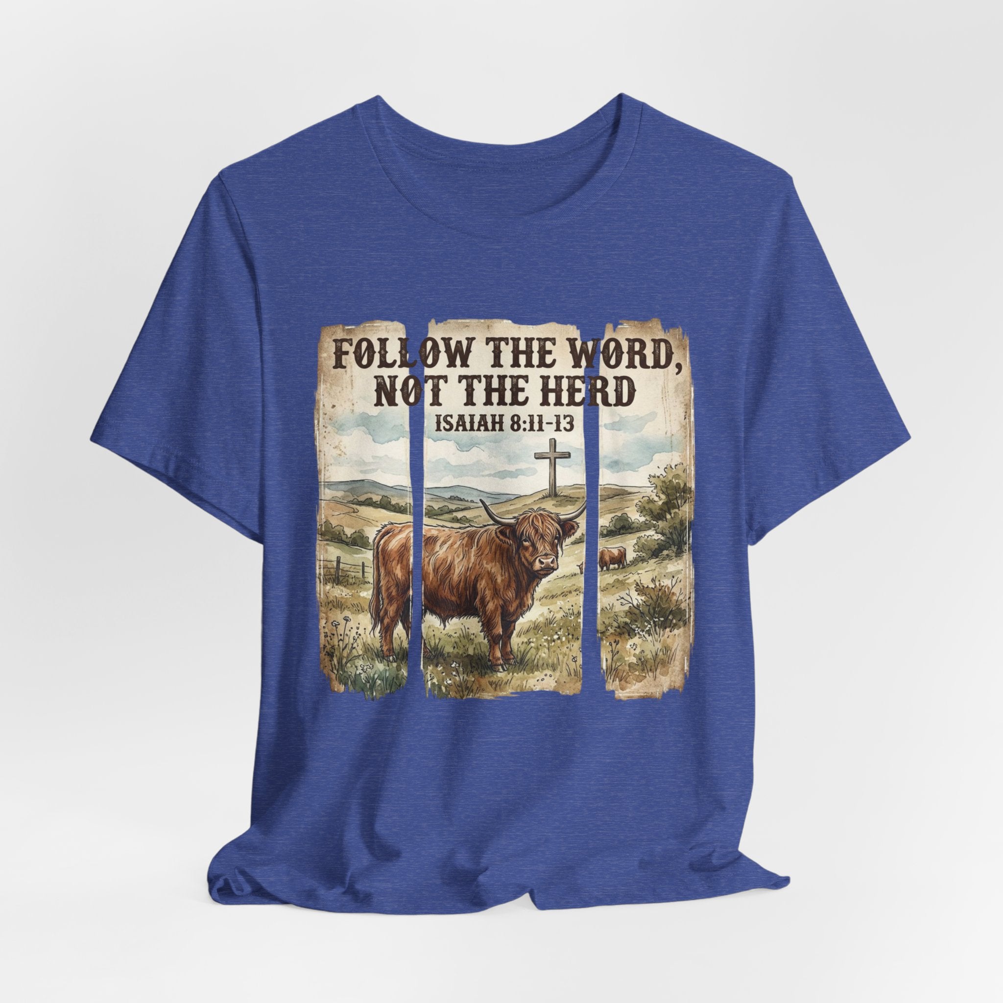 Follow the Word Not the Herd T-Shirt – Isaiah 8:11-13 Christian Faith Tee