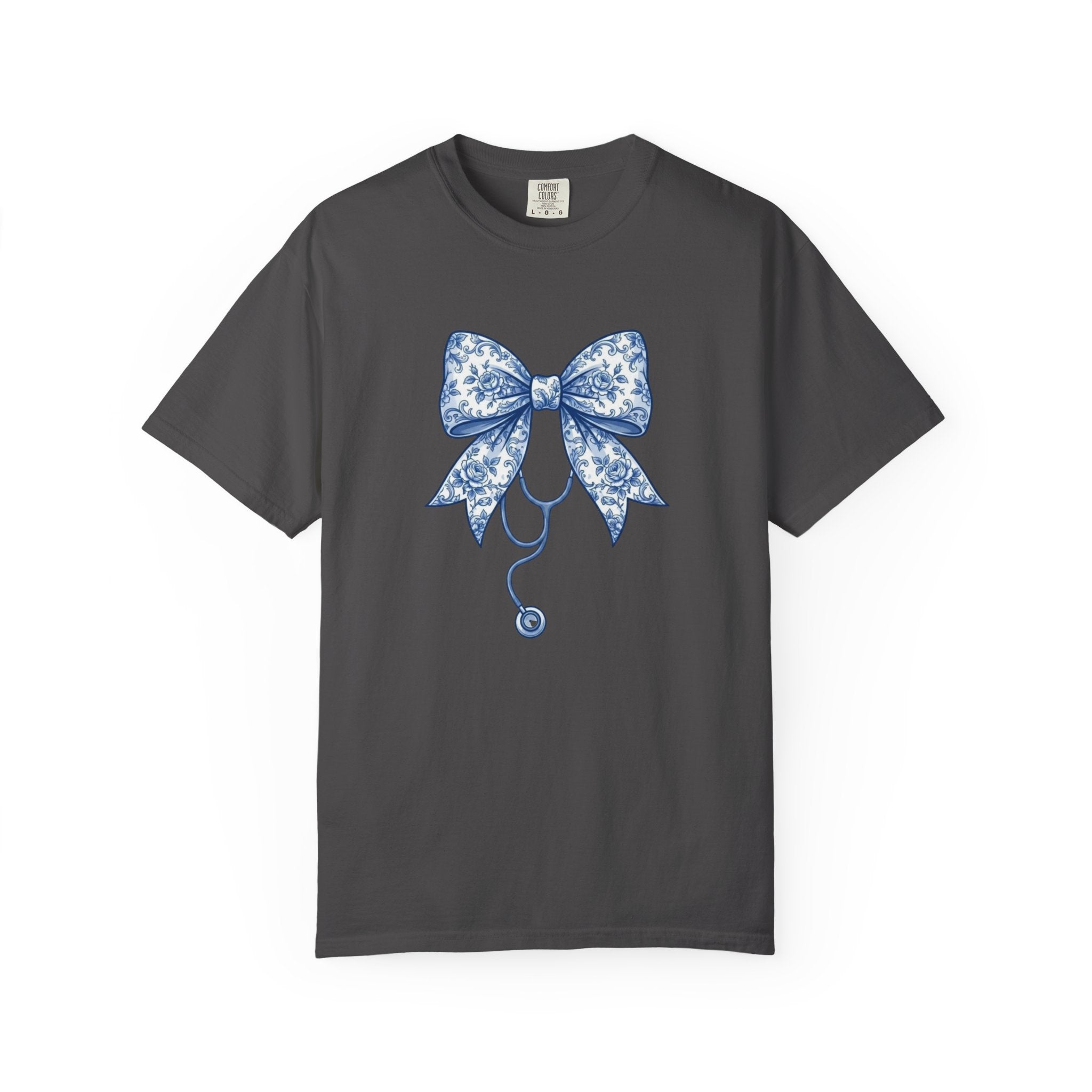 Blue Floral Bow Stethoscope