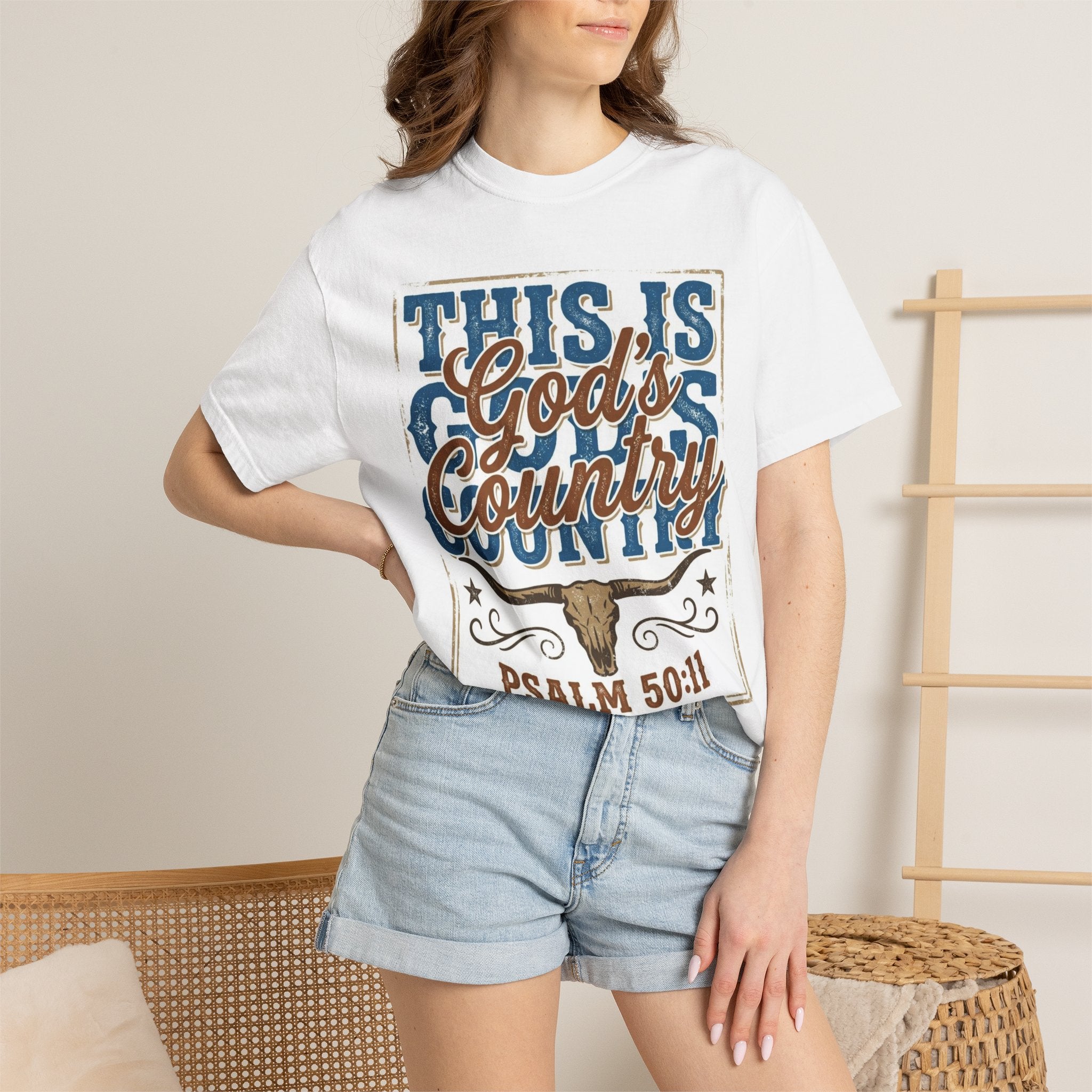 This Is God’s Country T-Shirt – Psalm 50:11 Western Faith Tee