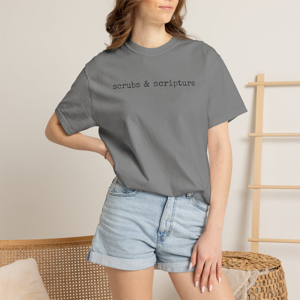 Scrubs & Scripture Tee – Christian Nurse Medical T-Shirt