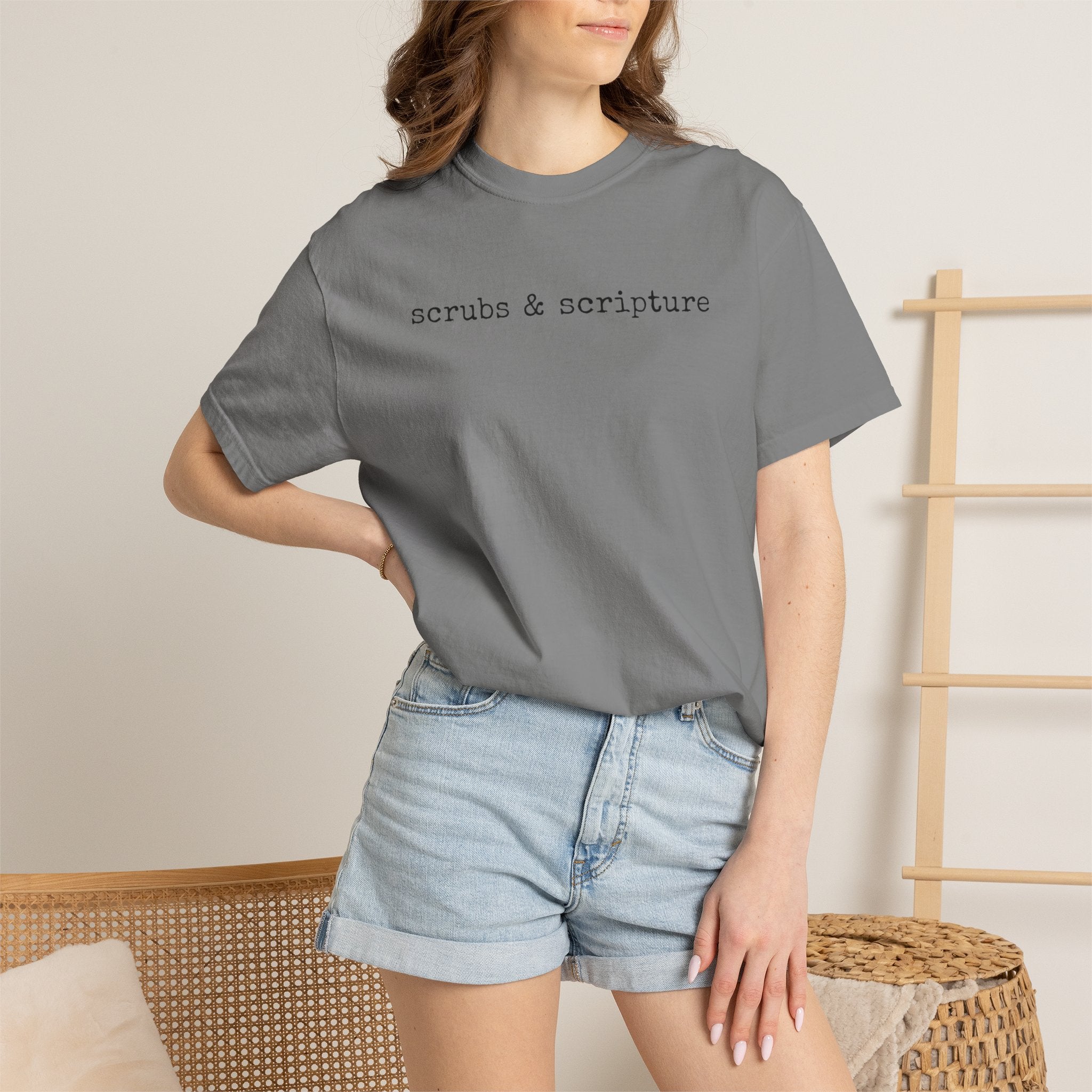 Scrubs & Scripture Tee – Christian Nurse Medical T-Shirt