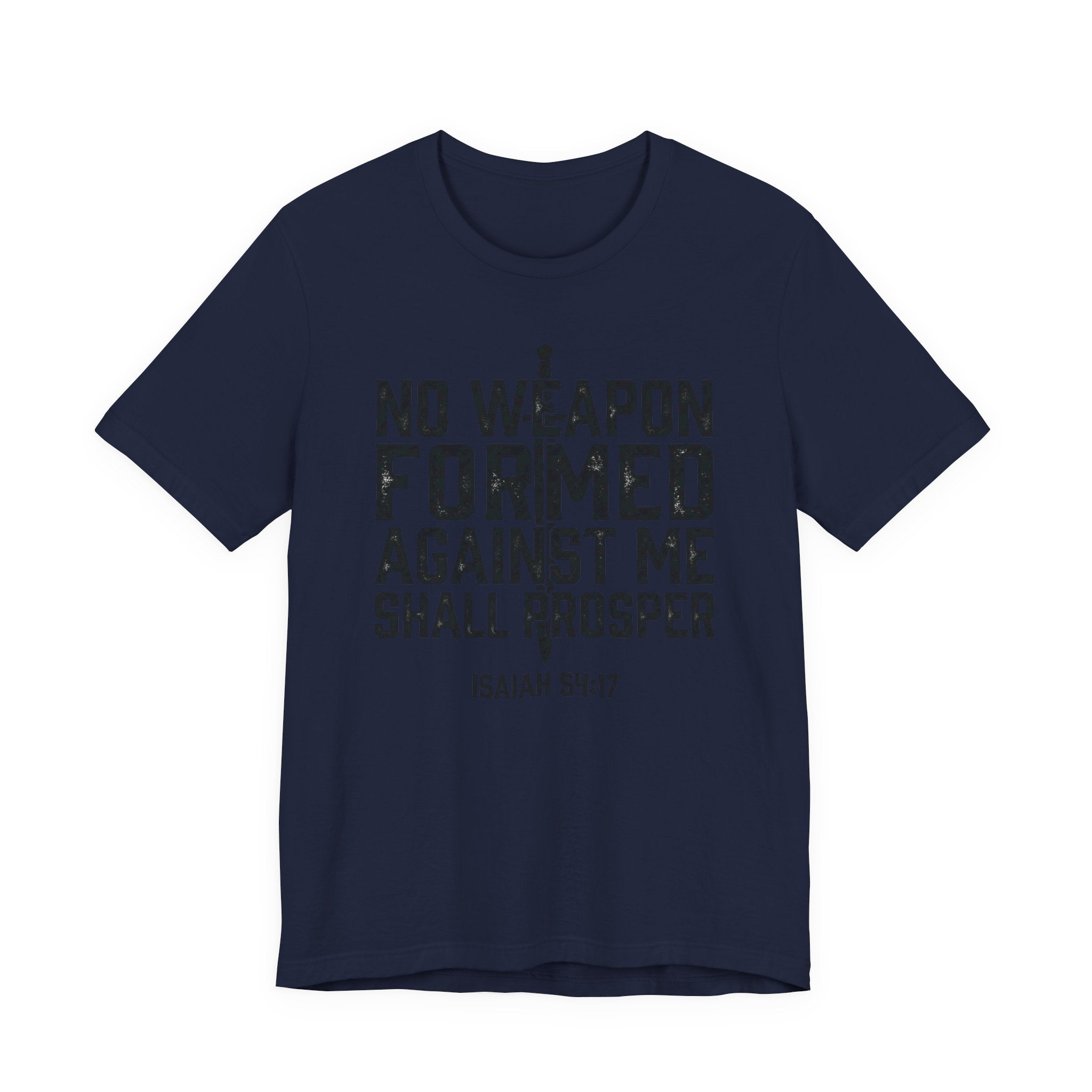 Inspirational Quote Tee - Isaiah 54:17 Unisex Jersey Short Sleeve Shirt