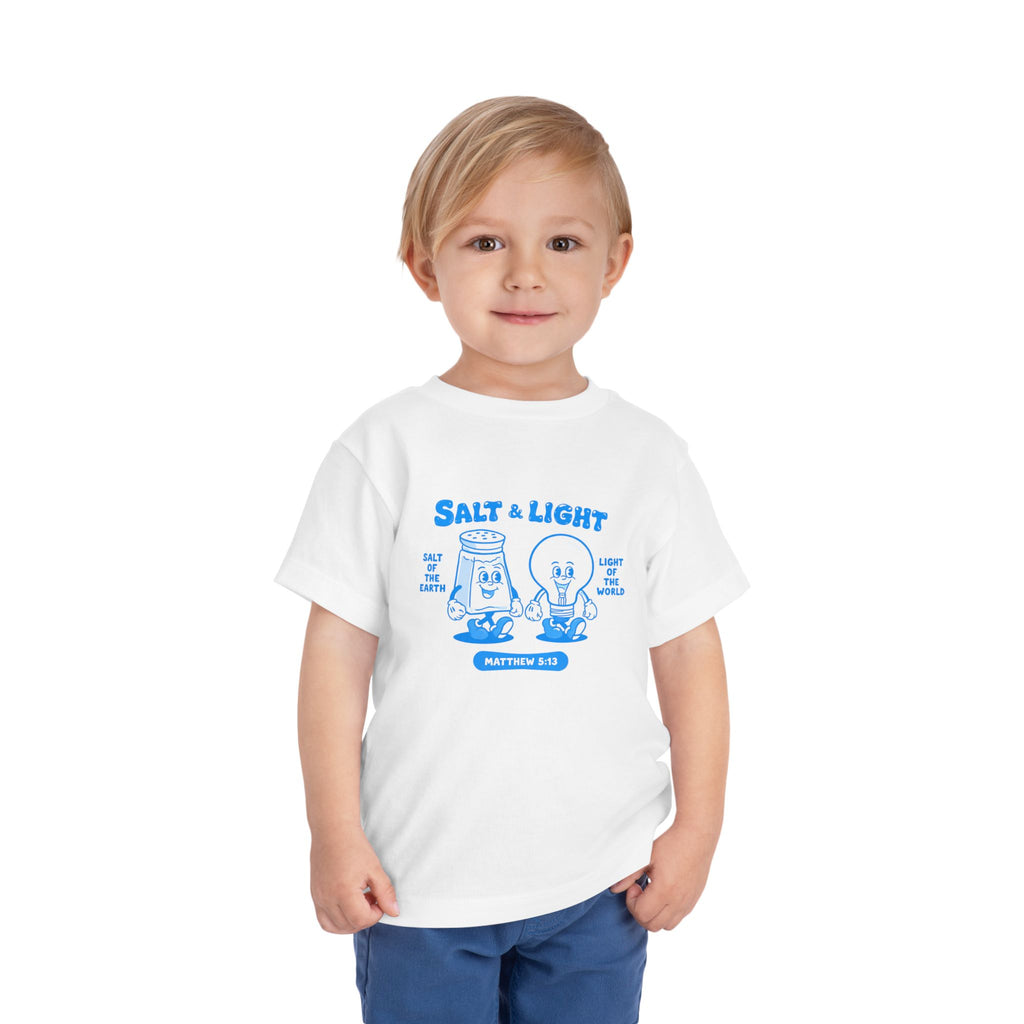 Toddler Tee — "Salt & Light" Christian Kids Shirt (Matthew 5:13-16)