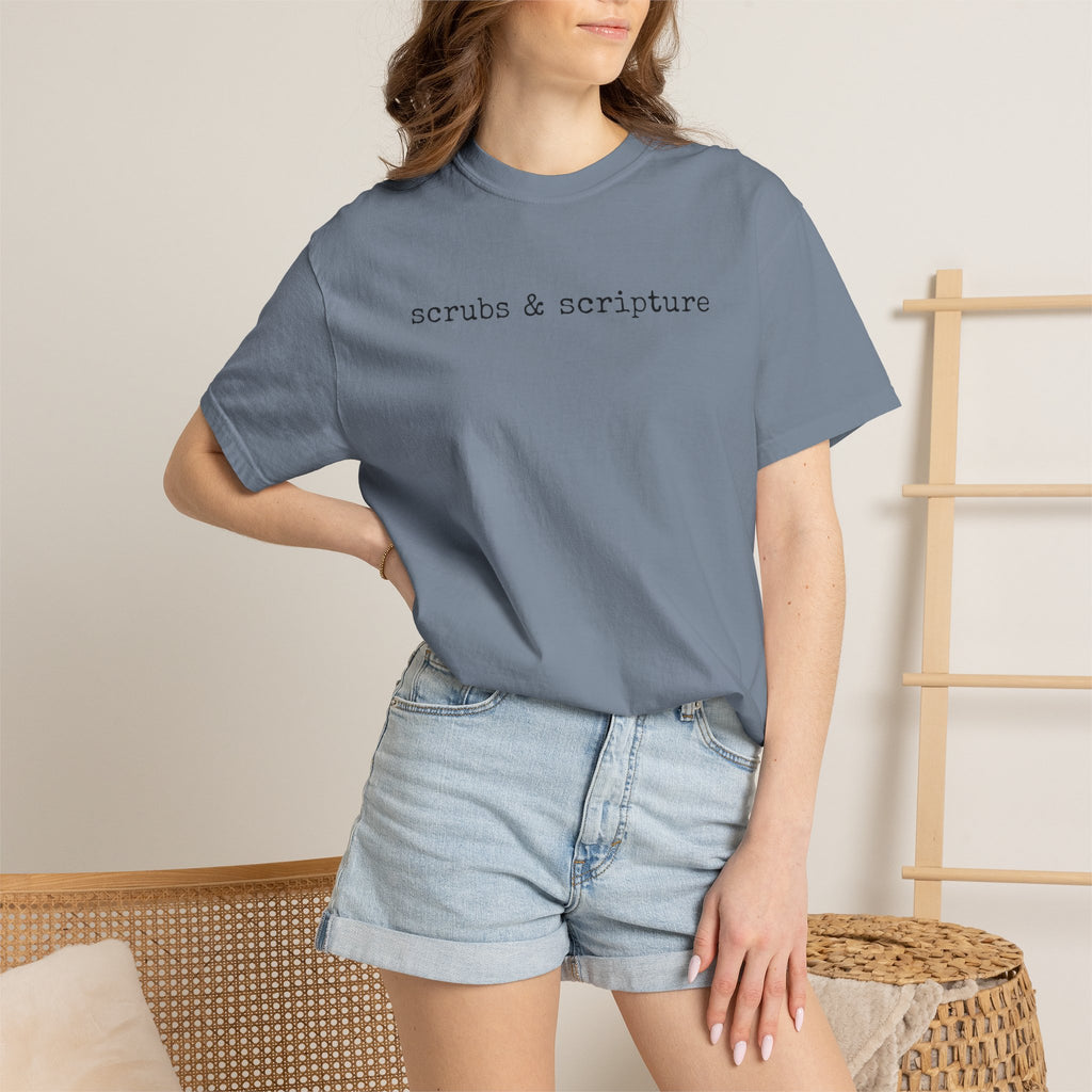 Scrubs & Scripture Tee – Christian Nurse Medical T-Shirt