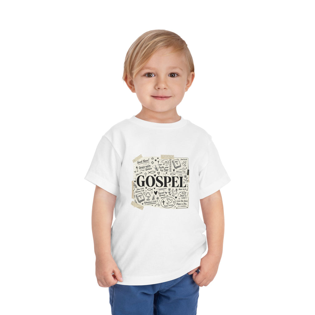 Toddler Tee - Gospel Doodle Faith Graphic