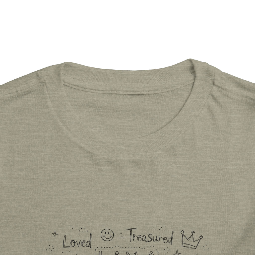 Toddler Tee — "I Am a Child of God" Inspirational Faith Shirt