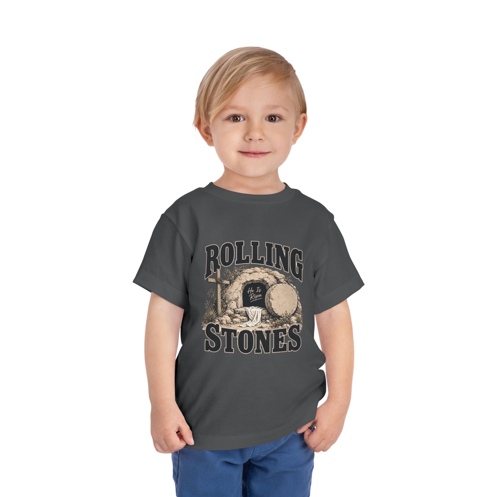 Toddler Tee – "Rolling Stones" Vintage Resurrection Rock Kids Shirt