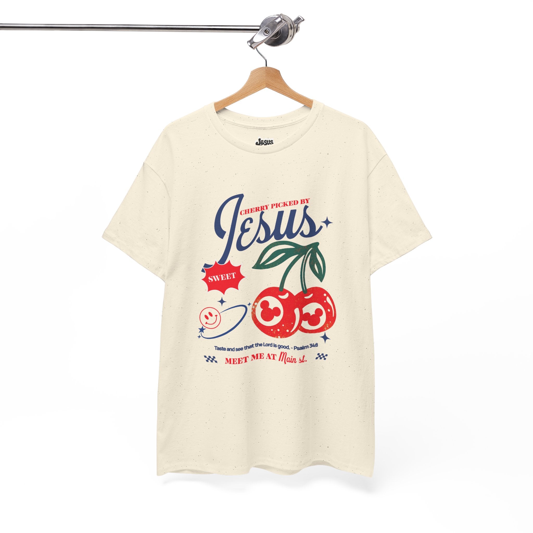 Jesus Sweet Cherry T-Shirt — Retro Faith Graphic Tee