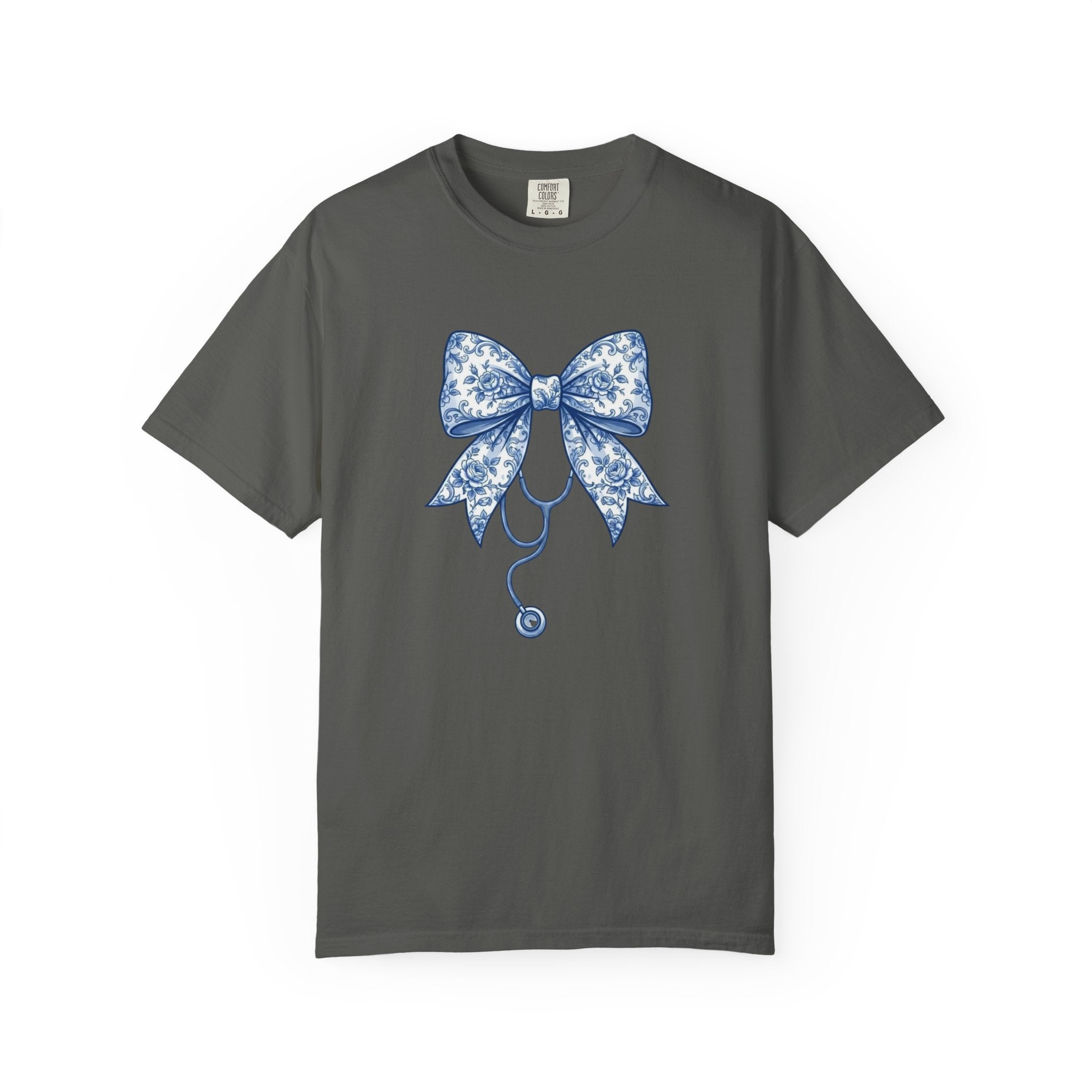 Blue Floral Bow Stethoscope