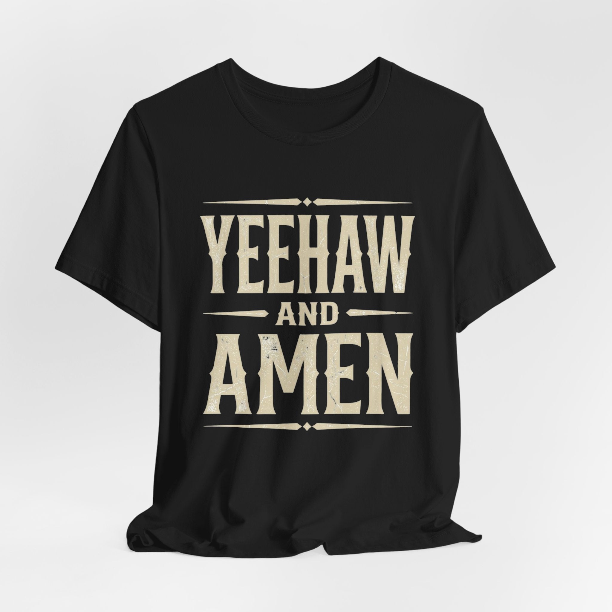 Yeehaw and Amen Tee — Country Faith Graphic T-Shirt