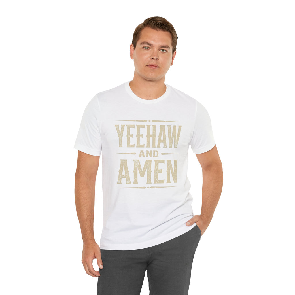 Yeehaw and Amen Tee — Country Faith Graphic T-Shirt