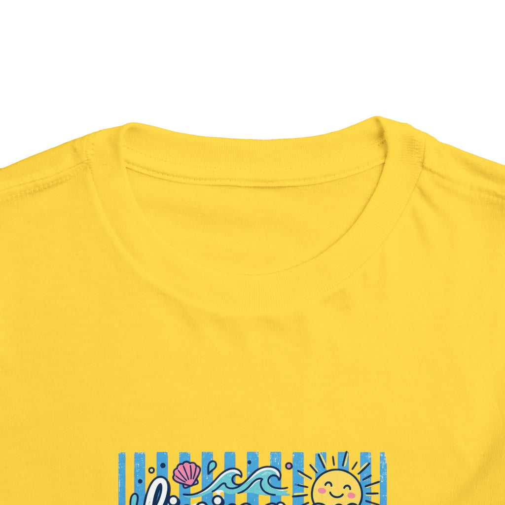 Toddler Tee — "Living on Saltwater & Scripture" Nautical Christian Beach Shirt