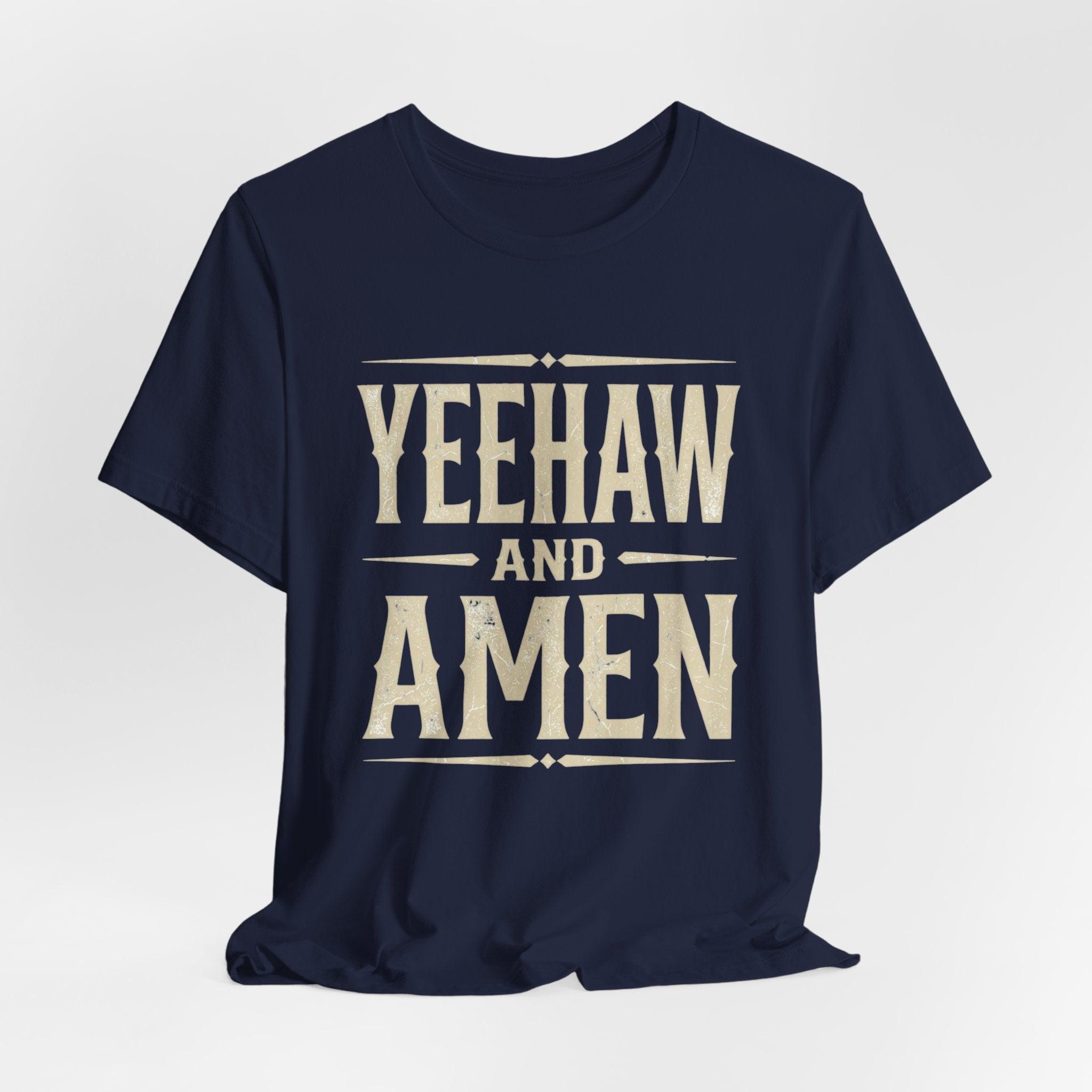 Yeehaw and Amen Tee — Country Faith Graphic T-Shirt