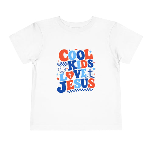 Cool Kids Love Jesus Toddler Tee — Cute Christian Graphic Shirt