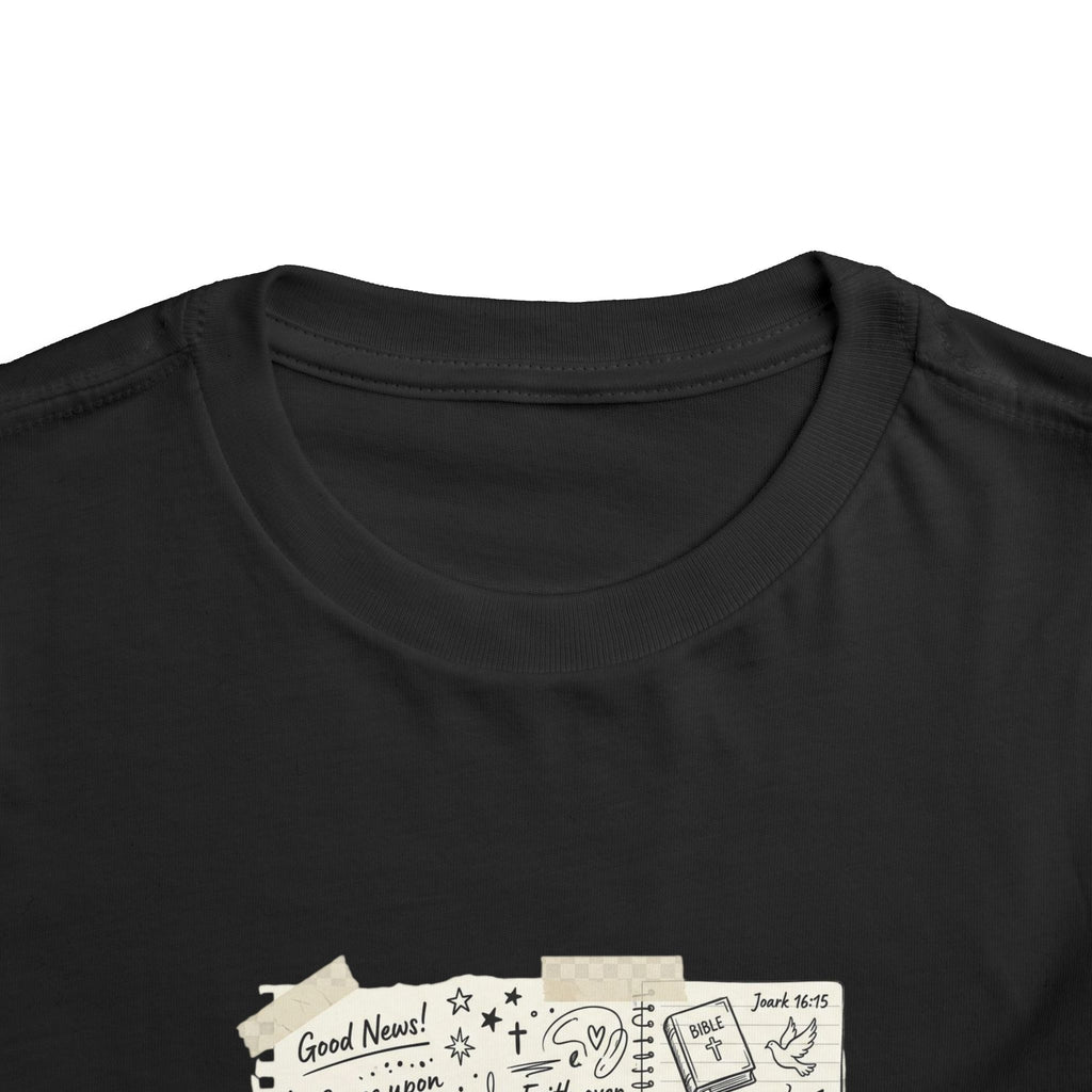 Toddler Tee - Gospel Doodle Faith Graphic