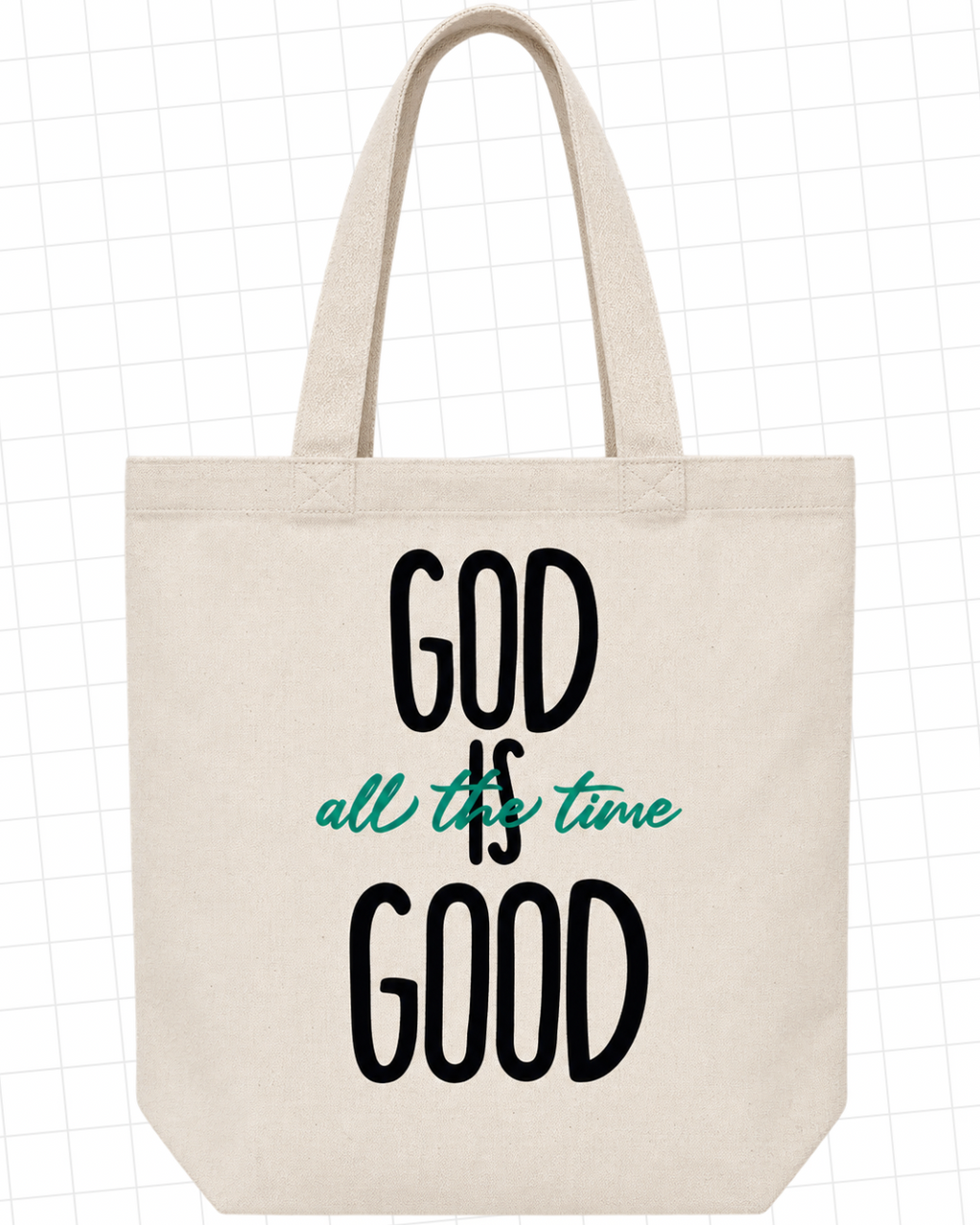 God Is Good Christian Canvas Tote Bag