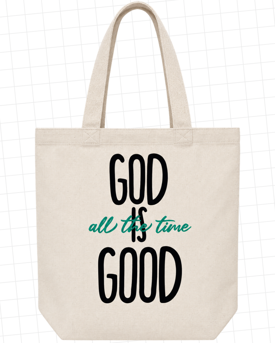 God Is Good Christian Canvas Tote Bag