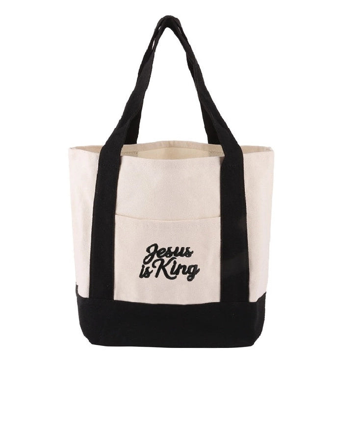 Jesus Is King Mini Tote