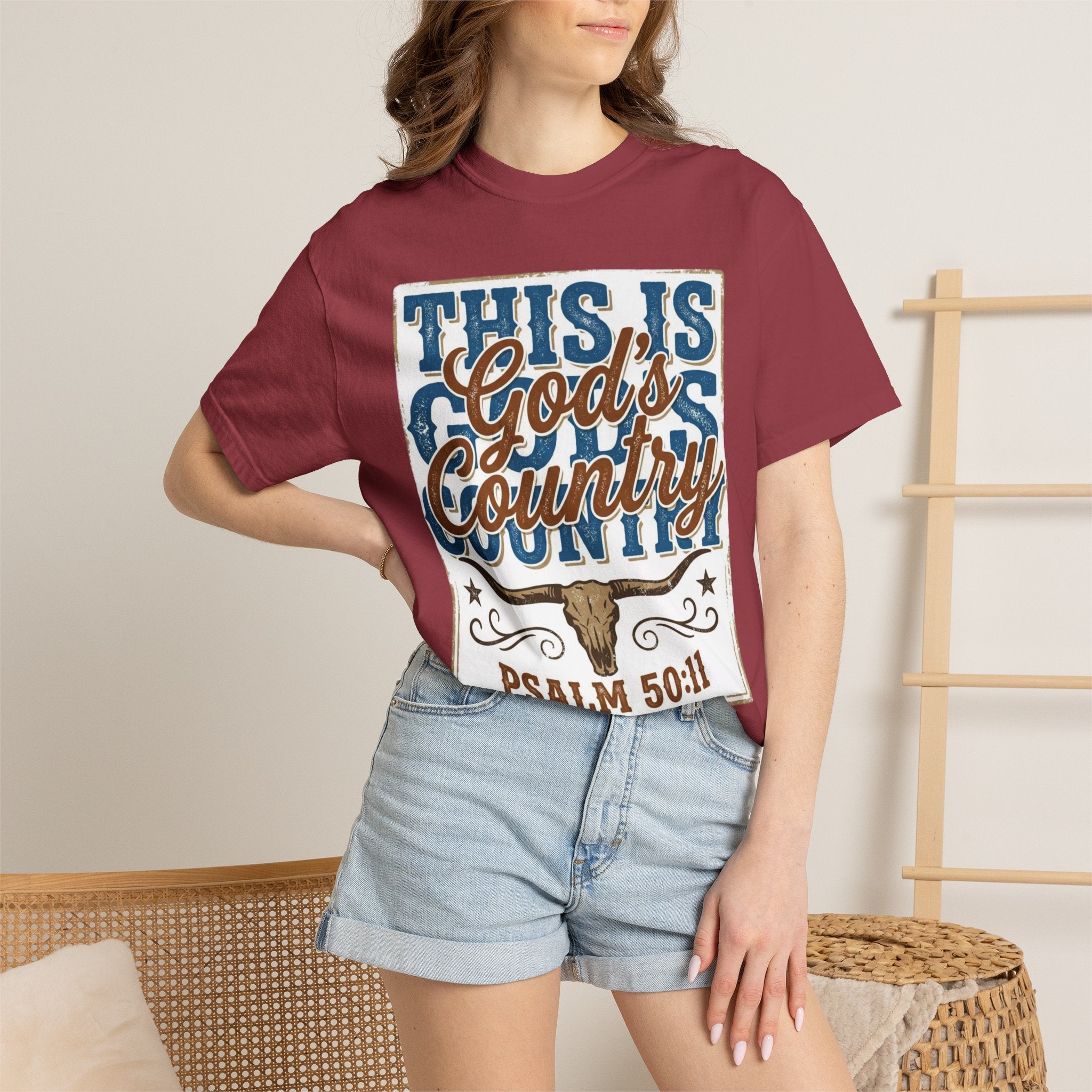 This Is God’s Country T-Shirt – Psalm 50:11 Western Faith Tee