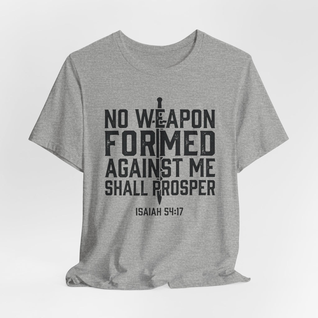 Inspirational Quote Tee - Isaiah 54:17 Unisex Jersey Short Sleeve Shirt