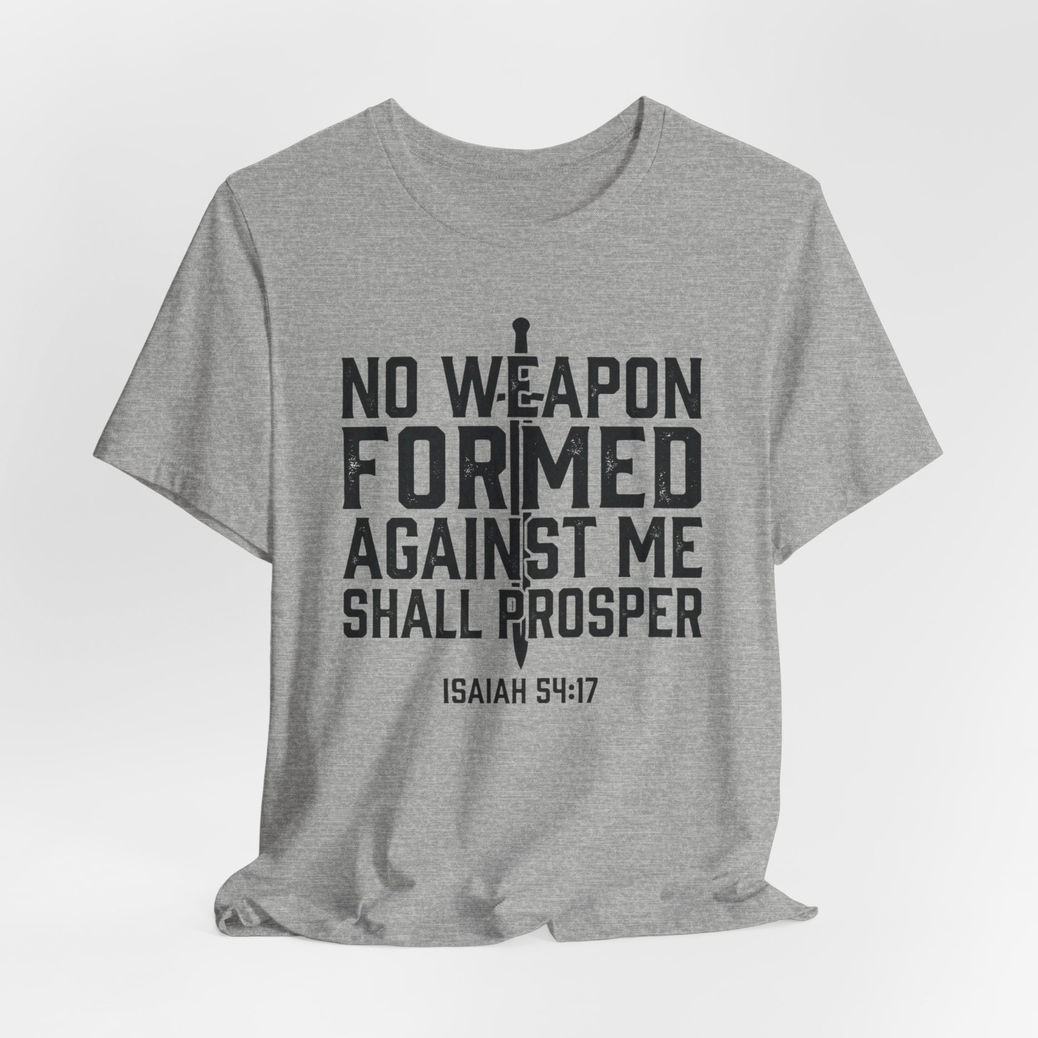 Inspirational Quote Tee - Isaiah 54:17 Unisex Jersey Short Sleeve Shirt