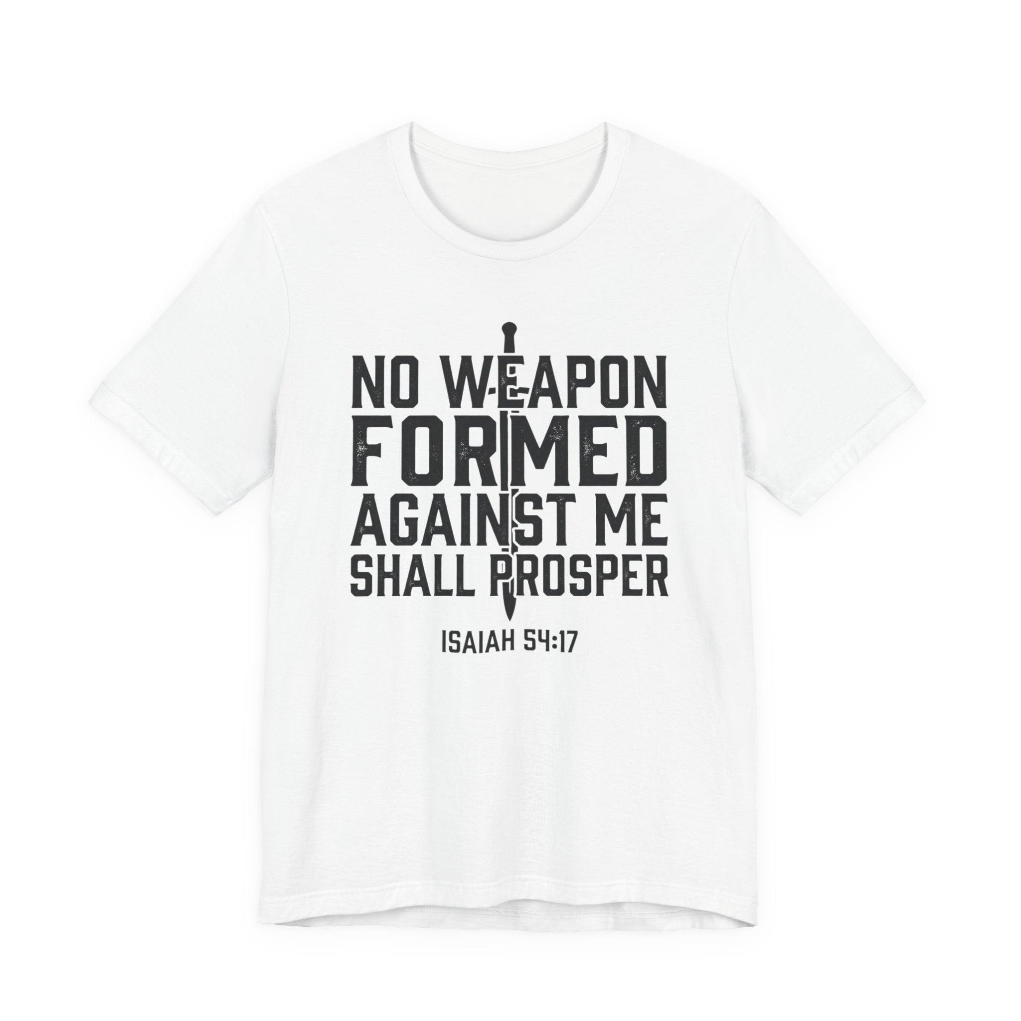 Inspirational Quote Tee - Isaiah 54:17 Unisex Jersey Short Sleeve Shirt