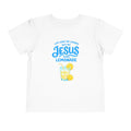 Toddler Tee - "Life Gave Me Lemons But My Jesus Made Lemonade" Christian Kids T‑Shirt, Cute Lemonade Graphic