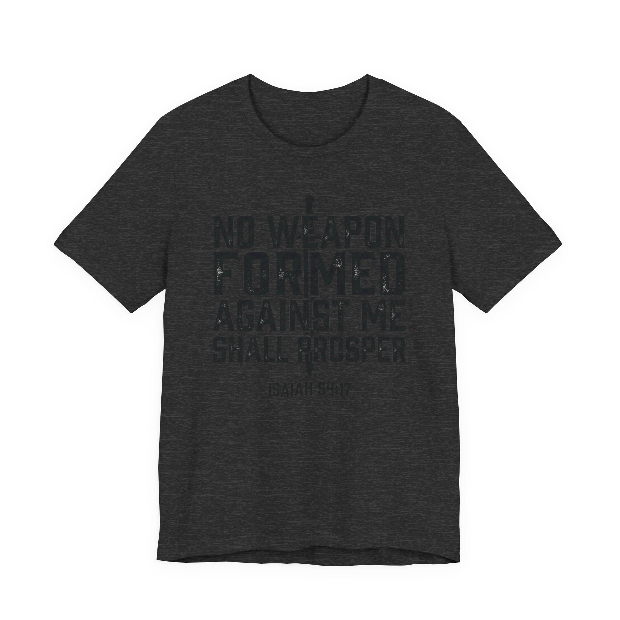 Inspirational Quote Tee - Isaiah 54:17 Unisex Jersey Short Sleeve Shirt