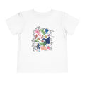 Toddler Tee — Colorful Floral Jungle Print with Playful Script