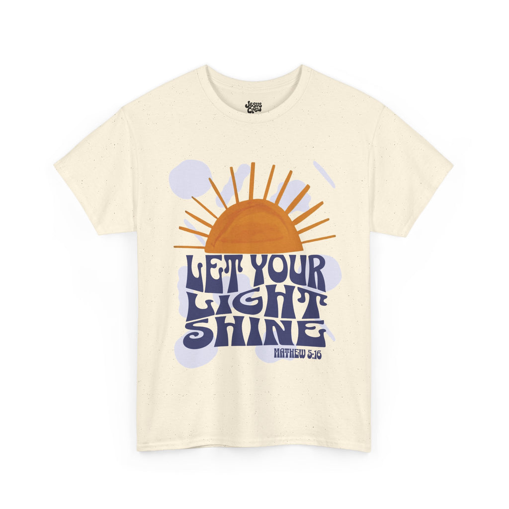 Let Your Light Shine T-Shirt — Inspirational Christian Sunshine Tee