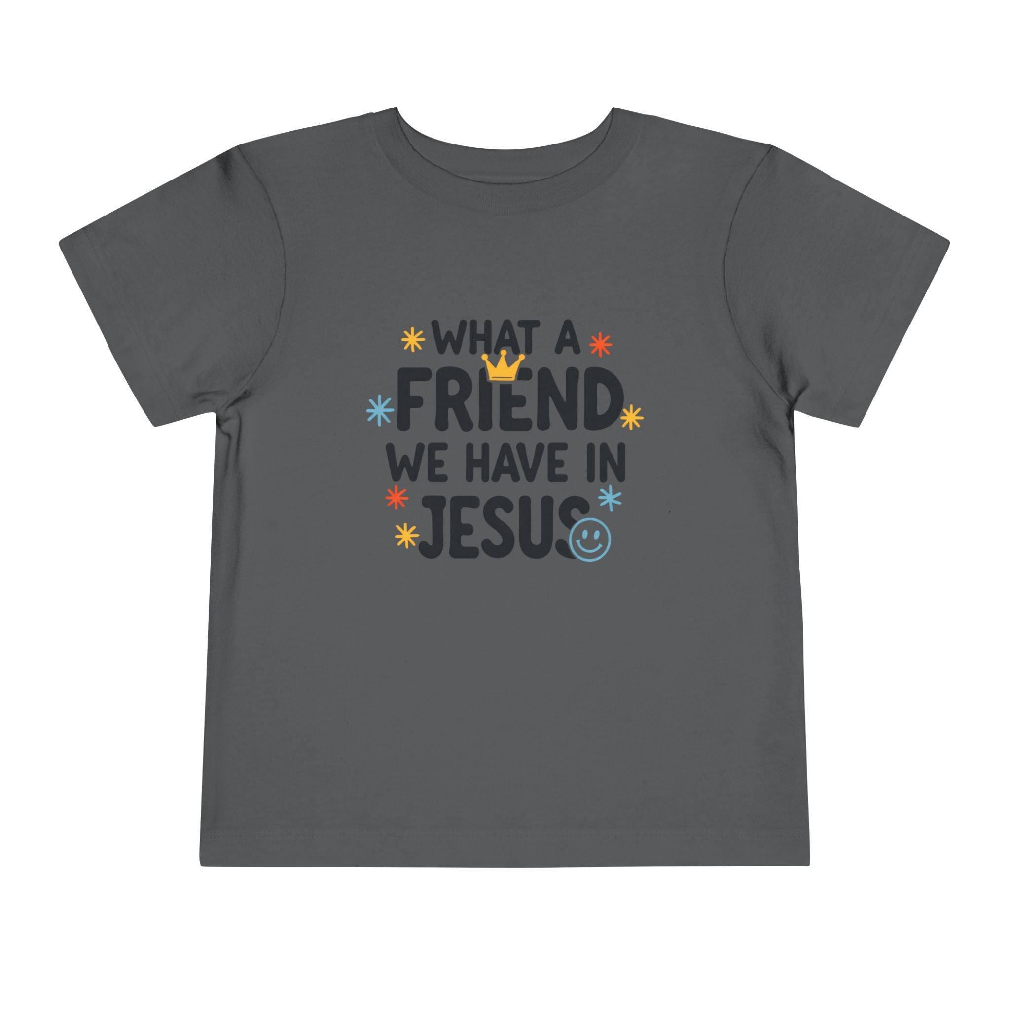 Toddler Tee — "What a Friend We Have in Jesus" Christian Kids Shirt