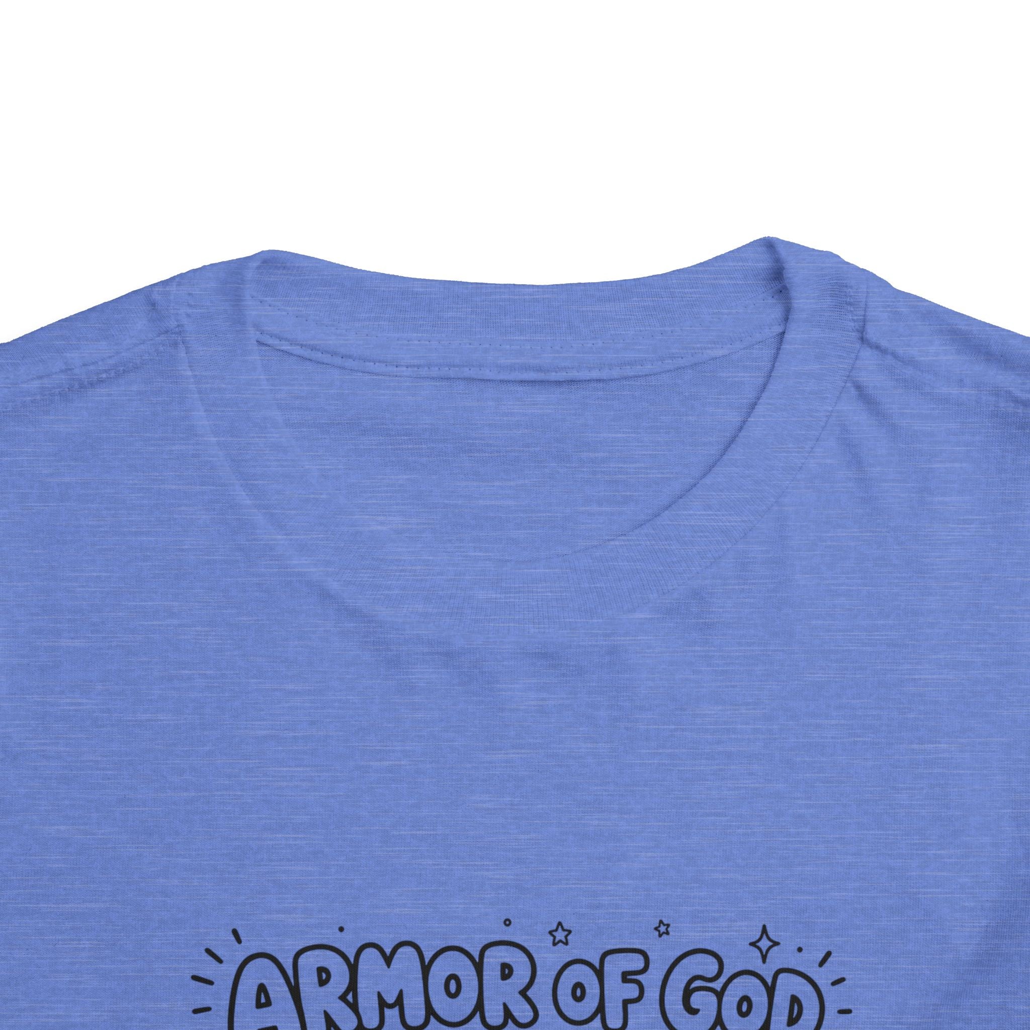 Toddler Tee — "Armor of God" Illustrated Christian Faith Shirt
